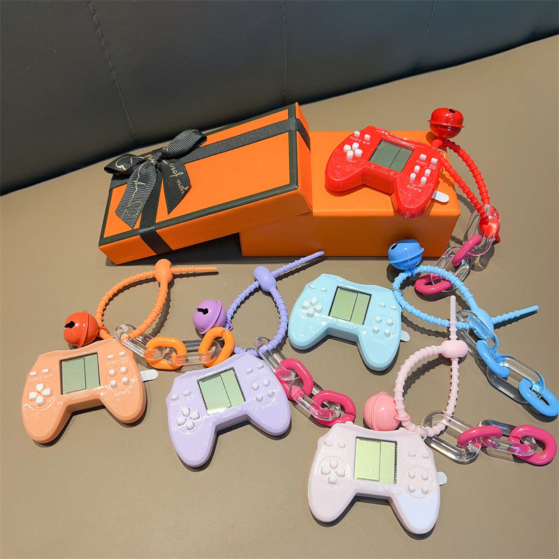 Wholesale Retro Mini Tetris Gamepad Game Console Plastic Keychain